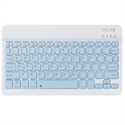 Tastatura Bluetooth silențioasă ultra-subțire pentru PC, tabletă, iPad, telefon, TV - Albastru