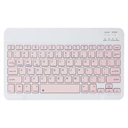 Tastatura Bluetooth silențioasă ultra-subțire pentru PC, tabletă, iPad, telefon, TV - roz