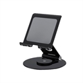 Suport multifuncțional pentru telefon de birou P57 Suport pentru tabletă din metal, pliabil, rotativ la 360°, pentru streaming live - negru