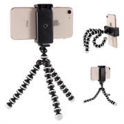 Stand Trepied Smartphone Flexibil Universal - 60-85mm - Negru