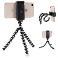 Stand Trepied Smartphone Flexibil Universal - 60-85mm - Negru