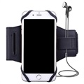 Bandă sport universală rotativă 360 pentru telefoane inteligente - 4"-5,8" - neagră