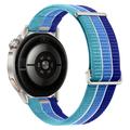 Curea de ceas universală din nailon cu sistem de fixare rapidă Magic Tape, 18mm - Albastru insular