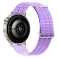 Curea de ceas universală din nailon cu sistem de eliberare rapidă și bandă adezivă Magic Tape, 18mm - violet lavandă