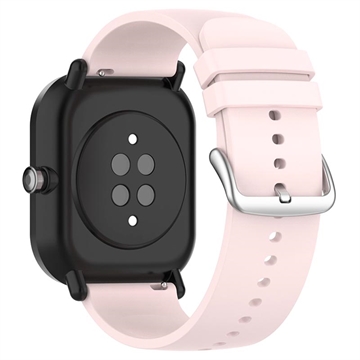 Curea Universală din Silicon pentru Smartwatch - 22mm - Roz Deschis