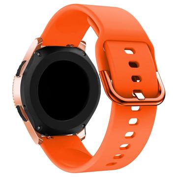 Curea Universală din Silicon pentru Smartwatch - 20mm - Portocaliu