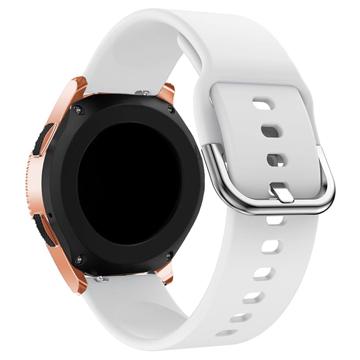 Curea Universală din Silicon pentru Smartwatch - 20mm - Alb