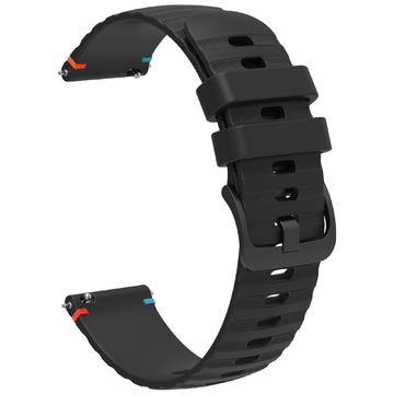 Curea Universală din Silicon pentru Smartwatch - 18mm - Negru