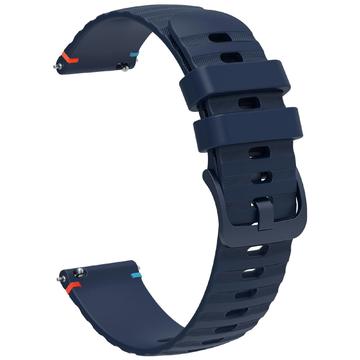 Curea Universală din Silicon pentru Smartwatch - 18mm - Albastru Închis