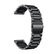 Curea Universală Oțel Inoxidabil pentru Smartwatch - 22mm - Negru