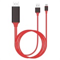 Adaptor Tip-C La HDMI Universal - 2m (Ambalaj Deschis - Satisfăcător) - Roșu