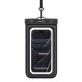 Husă universală rezistentă la apă Usams YD017, standard IPX8 - 7.2" - Negru