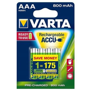 Baterii reîncărcabile AAA Varta Ready2Use - 800mAh