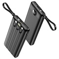 Power Bank Veger C10 cu Cablu Lightning, USB-C, USB, MicroUSB - 10000mAh