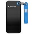 Verbatim 32191 SSD de buzunar cu breloc - 1TB, cablu USB 3.2 Gen.2 - negru / albastru