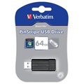 Stick USB Verbatim PinStripe - 64 GB