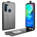 Husă Flip Vertical Motorola Moto G8 Power - Cu Slot De Card - Negru