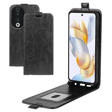 Husă Flip Vertical Honor 90 - Slot Card - Negru