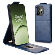 Husă verticală cu rabat și suport OnePlus 15T - albastru închis