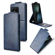 Husă verticală cu rabat și suport Sony Xperia 1 VIII - albastru închis