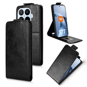 Husă verticală cu rabat și suport Xiaomi 17T - Negru