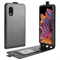 Husă Flip Vertical Samsung Galaxy Xcover Pro - Cu Slot Card - Negru