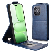 Husă verticală cu rabat și suport Honor 600 Lite - albastru închis