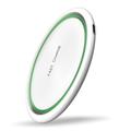 W53 Qi Qi Wireless Charger Pad Ultra-subțire Round Fast Charging Base - Alb