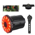 WEST BIKING YP0701317 pernă de scaun/montaj tijă de șa Încărcare USB pentru biciclete Lampă din spate cu LED, frână inteligentă impermeabilă, lampă spate de avertizare pentru ciclism