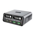 Stație de încărcare desktop WLX-60C GaN cu 2 cabluri USB-C retractabile