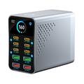 Stație de încărcare de birou WLX-G2 165W cu GaN - PD 140W, 10 porturi USB-C și USB-A