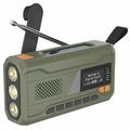 Radio de urgență portabil cu manivelă solară cu lanternă LED WR-6D - DAB/FM, 4500mAh