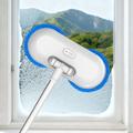 WV-291 Electric Dual-Head Window Cleaner with Extension Pole (Open-Box Satisfactory) - White / Sapphire