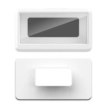 Suport de telefon impermeabil pentru baie montat pe perete - 6.8" - alb