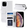 Husa portofel pentru iPhone 11 Pro Max cu inchidere magnetica - alba