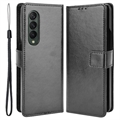 Husă Portofel cu Buzunar Card Samsung Galaxy Z Fold4 - Negru