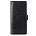 Husă portofel pentru Motorola ThinkPhone cu funcție de suport - Neagră