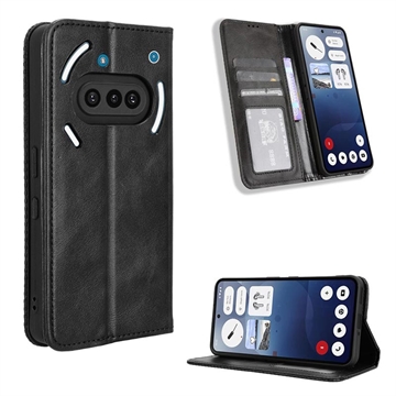 Husă Portofel cu Închidere Magnetică Nothing Phone (3a) - negru