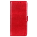 Husă Portofel cu Închidere Magnetică iPhone 15 - Roșu