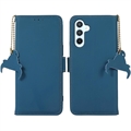 Husă Piele Portofel cu RFID Samsung Galaxy A34 5G - Albastru
