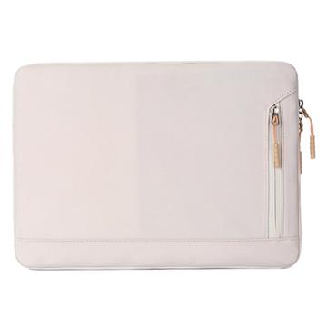 Rezistent la apă rezistent la apă Elegant Oxford Laptop Sleeve w. Buzunar lateral - 14.6" - Bej