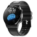 Ceas Smartwatch GT16 Rezistent la Apă cu Monitor Ritm Cardiac - Negru