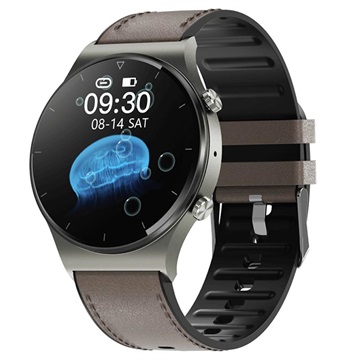 Ceas Smartwatch GT16 Rezistent la Apă cu Monitor Ritm Cardiac - Maro