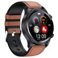 Ceas Smartwatch Sport Impermeabil cu ECG E400 - Curea Elegantă - Maro