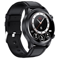 Ceas Smartwatch Sport Impermeabil cu ECG E400 - Curea Elegantă - Negru