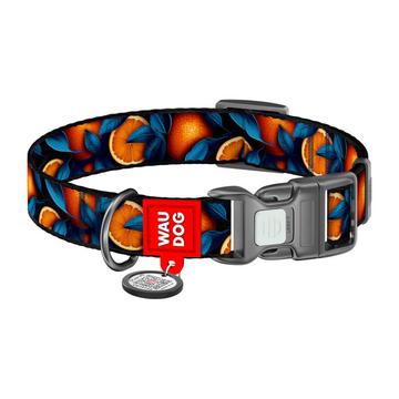 Waudog Nylon Dog Collar cu QR Code - Dimensiune S