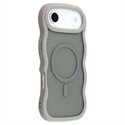 iPhone Air Husă hibridă magnetică cu margini ondulate - gri