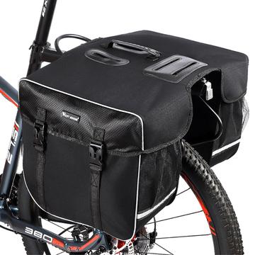 West Biking YP0707238 Geantă de bicicletă impermeabilă 30L pentru roata din spate - negru