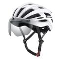 Cască de ciclism West Biking YP0708100 cu ochelari de soare magnetici - Alb