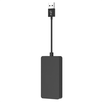 Hub USB cu Fir pentru CarPlay/Android Auto (Ambalaj Deschis - Satisfăcător) - Negru